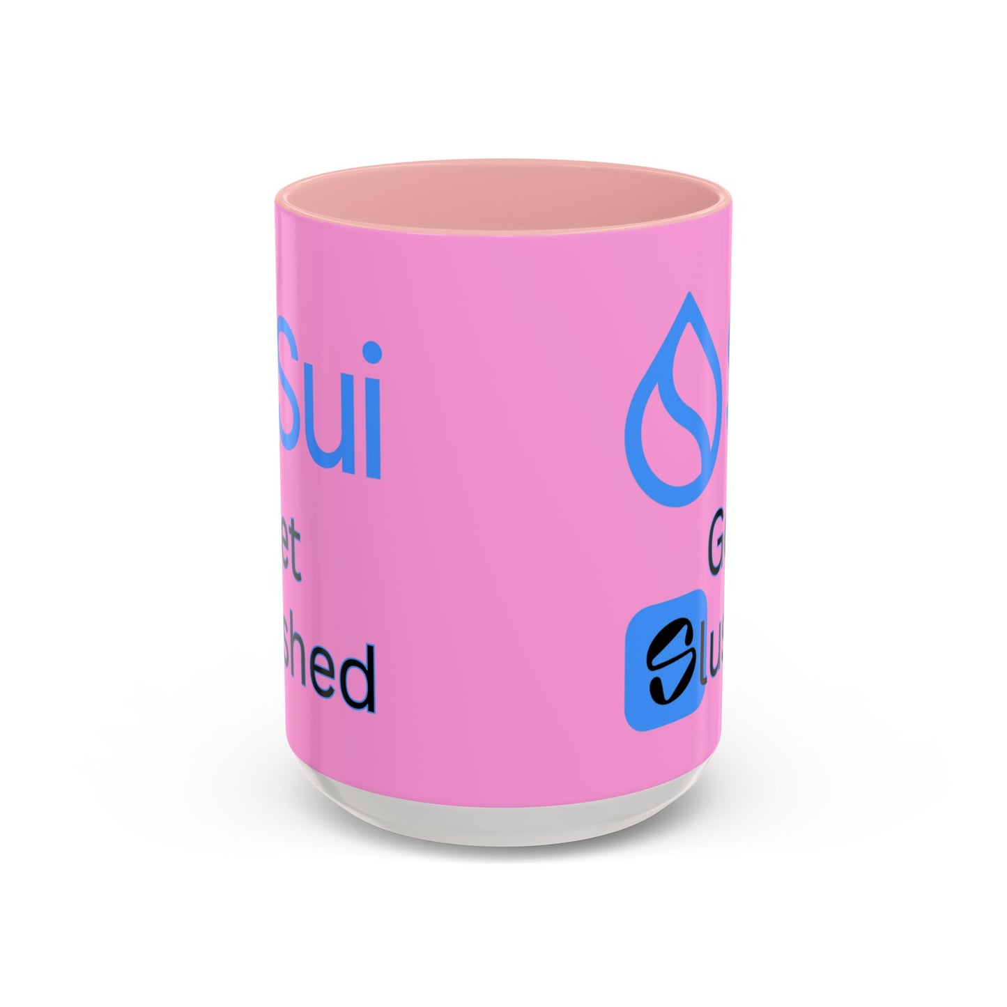 Sui: Get Slushed Pink Accent Mug by cypherpunkgear.com