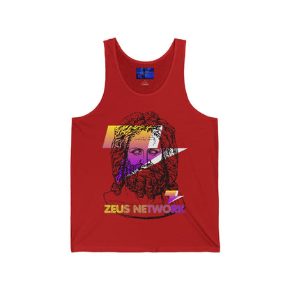 Zeus Network Unisex Jersey Tank Top by cypherpunkgear.com