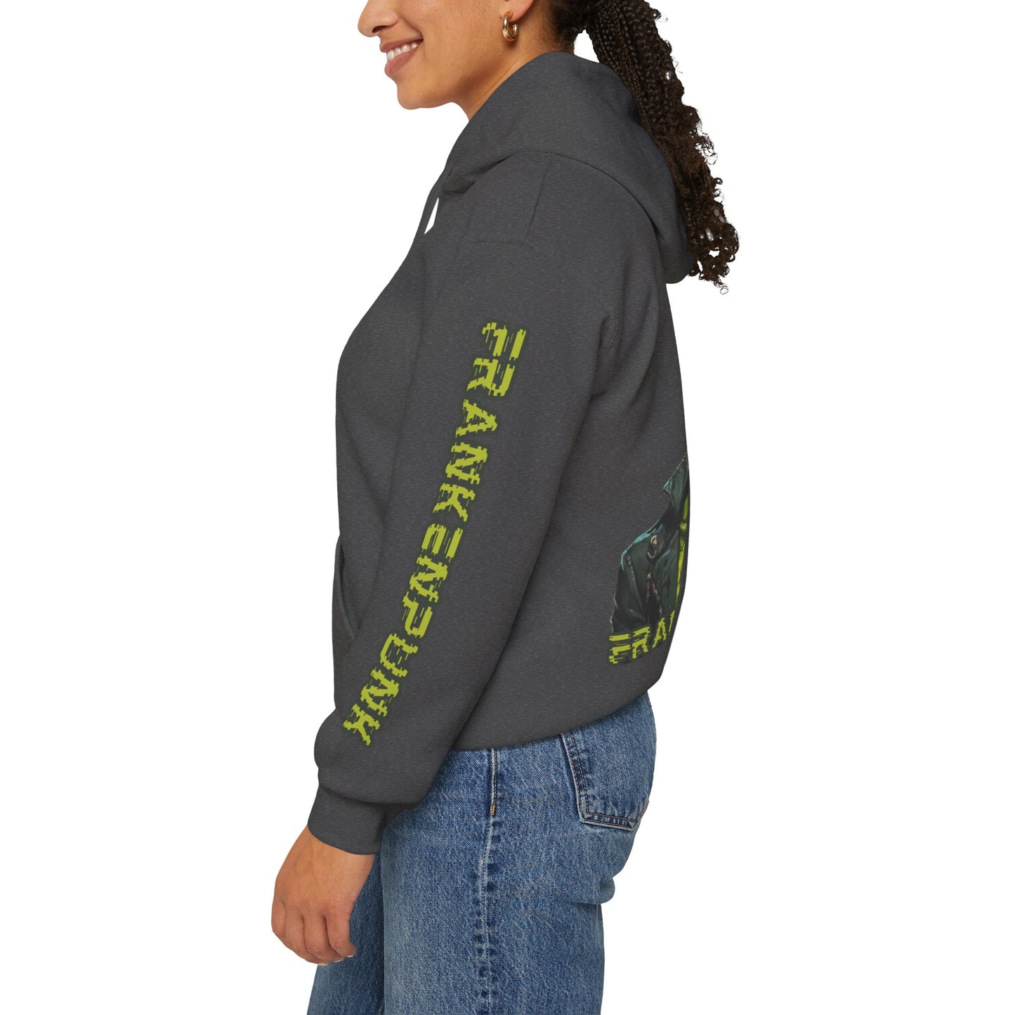 Frankenpunk Hoodie Unisex Hooded Sweatshirt by CreepyCrafts.boo