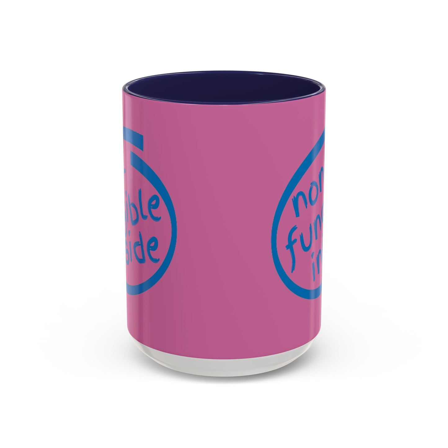 Non-Fungible Inside Pink Accent Mug by cypherpunkgear.com