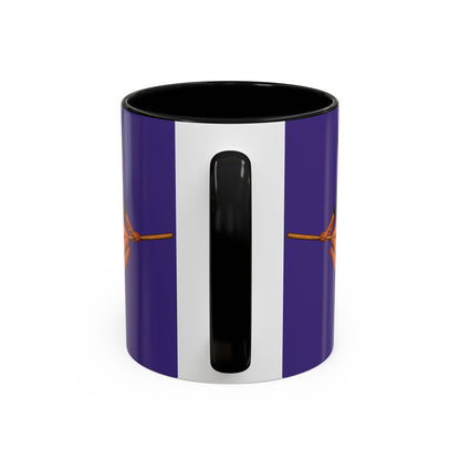 Velvet Vex Purple Accent Mug by CreepyCrafts.boo