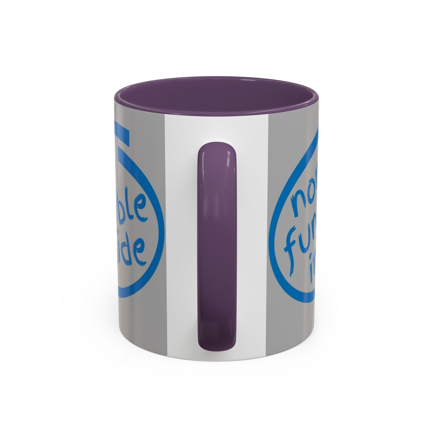 Non-Fungible Inside Grey Accent Mug by cypherpunkgear.com