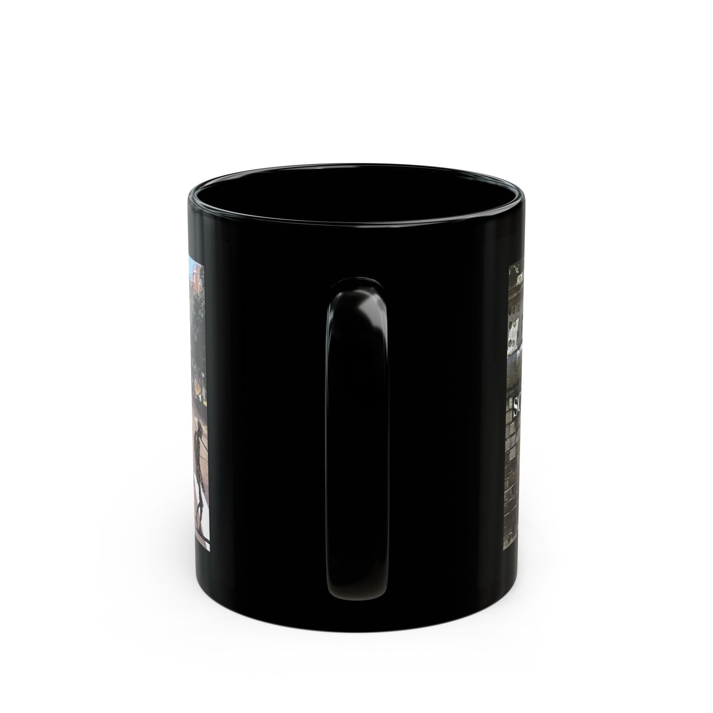 2-sided Scabby Road Black Mug by cypherpunkgear