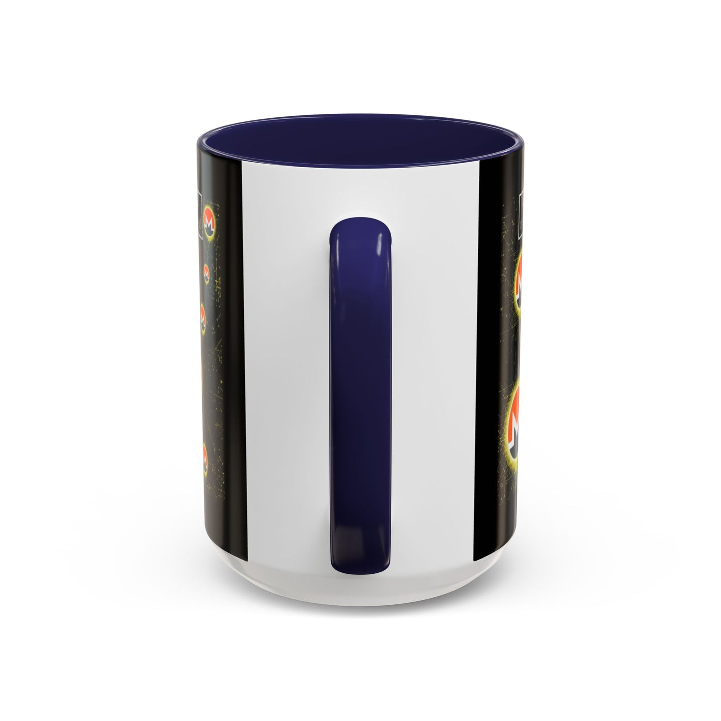 Monero (XMR) don't assume your freedoms are assured Black Accent Mug by cypherpunkgear.com