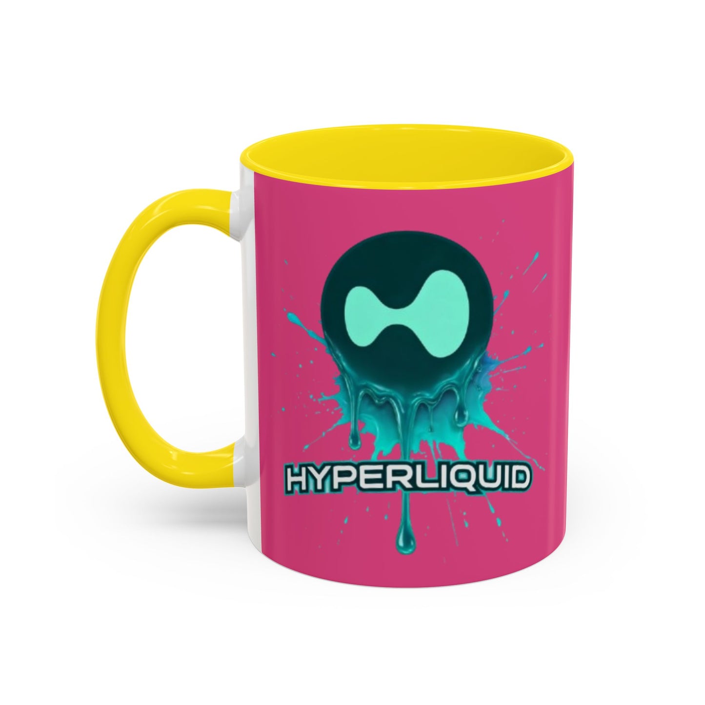 HYPE Drip Pink Accent Mug by cypherpunkgear.com