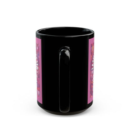 Easily Distracted by Heinous Fuckery Little Jinx Pink Mug by cypherpunkgear.com