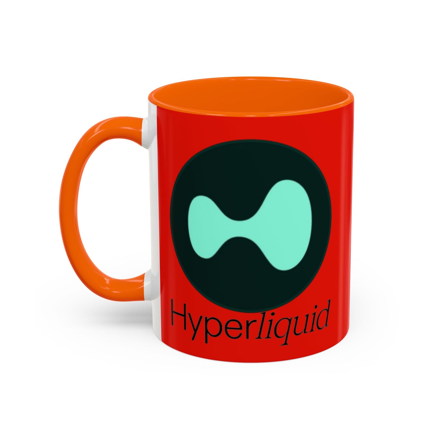 Hyperliquid Black font Red Accent Mug by cypherpunkgear.com