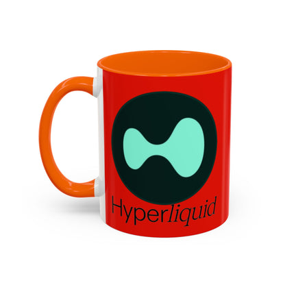 Hyperliquid Black font Red Accent Mug by cypherpunkgear.com