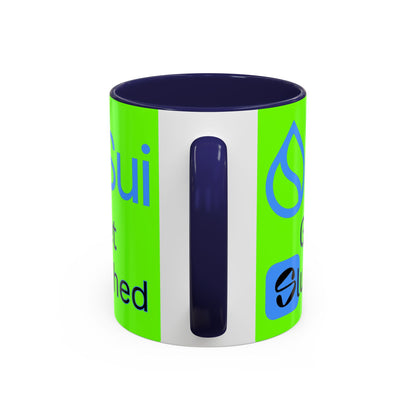 Sui: Get Slushed Green Accent Mug by cypherpunkgear.com