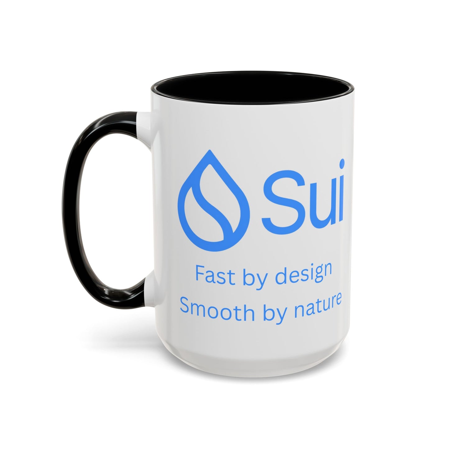 SUI White Accent Mug by cypherpunkgear.com