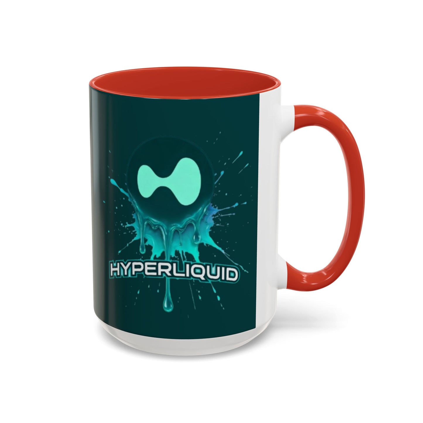 HYPE Drip Dark Hyperliquid Accent Mug by cypherpunkgear.com