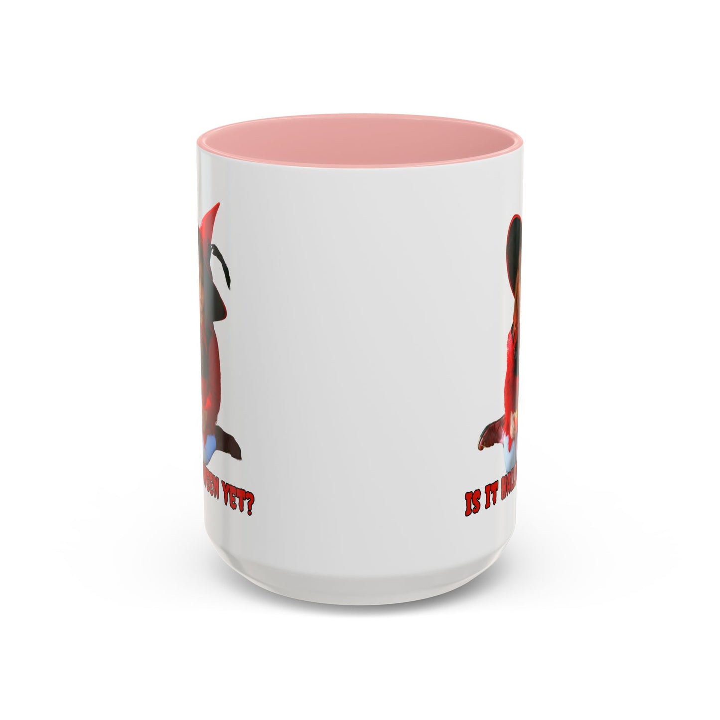 Is it Halloween yet? White Accent Mug by CreepyCrafts.boo