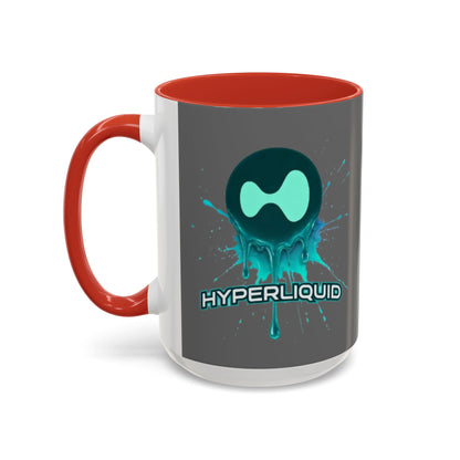 HYPE Drip Grey Accent Mug by cypherpunkgear.com