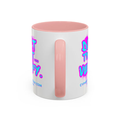 Don't Trust...Verify. White Accent Mug by cypherpunkgear.com