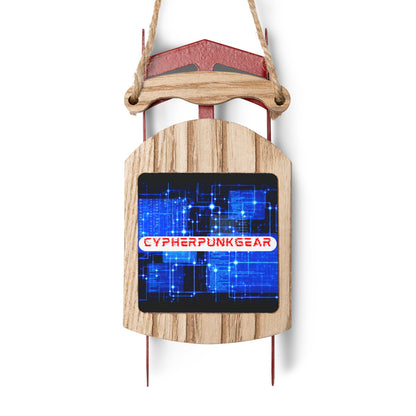 ¡Adorno de trineo Cypherpunkgear!