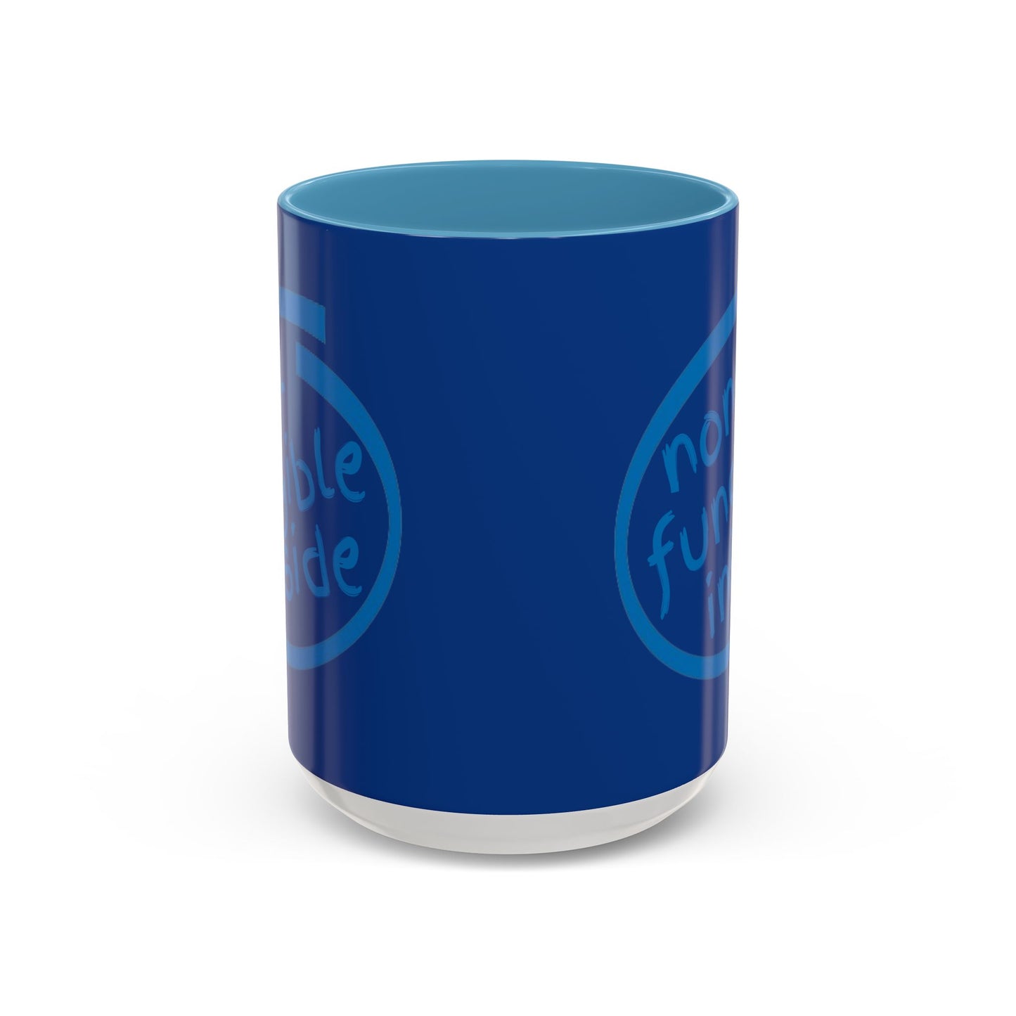 Non-Fungible Inside Dark Blue Accent Mug by cypherpunkgear.com