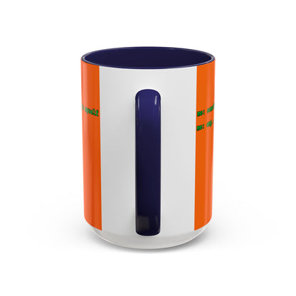 Sometimes I talk to myself - me: omg...same Orange Accent Mug by cypherpunkgear.com