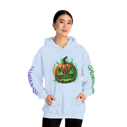 Blessed Samhain Green Jack Hoodie Unisex Hooded Sweatshirt by CreepyCrafts.boo