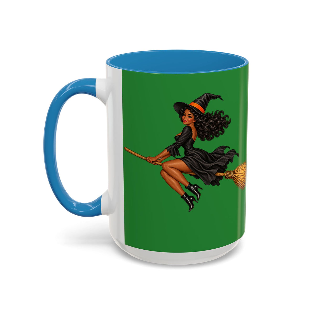 Velvet Vex Green Accent Mug by CreepyCrafts.boo