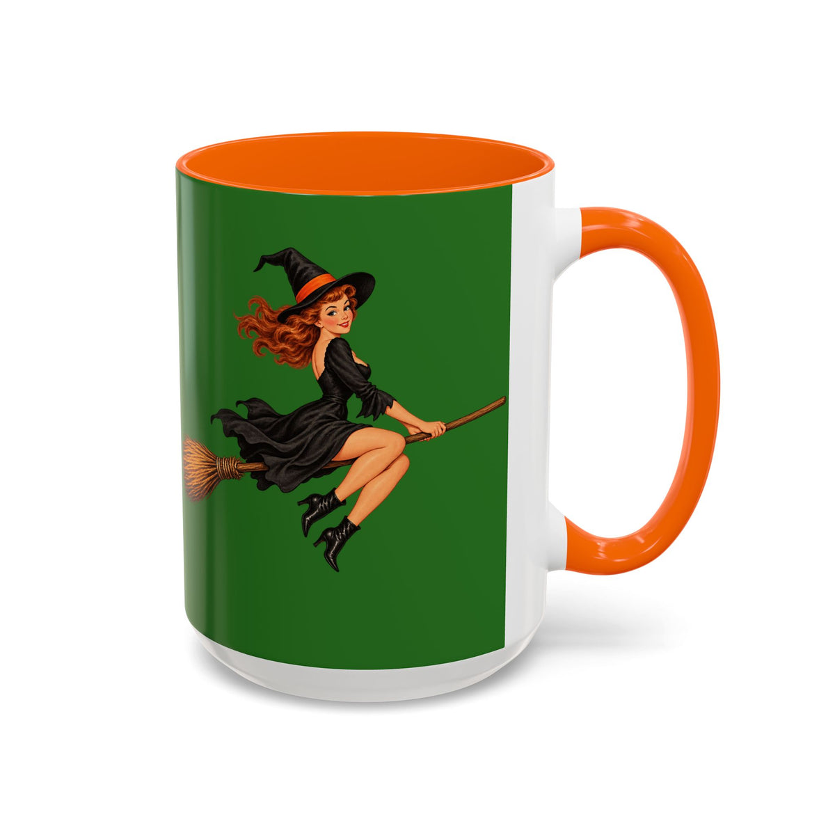 Hazel Hex Green Accent Mug by CreepyCrafts.boo