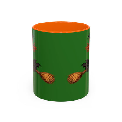 Hazel Hex Green Accent Mug by CreepyCrafts.boo