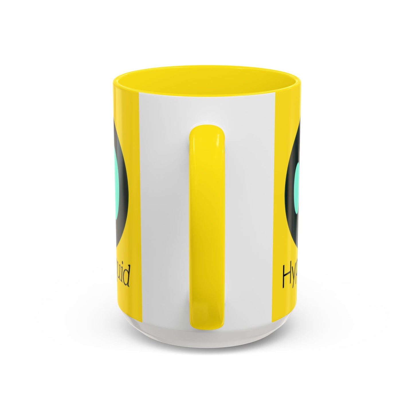Hyperliquid Black font Yellow Accent Mug by cypherpunkgear.com