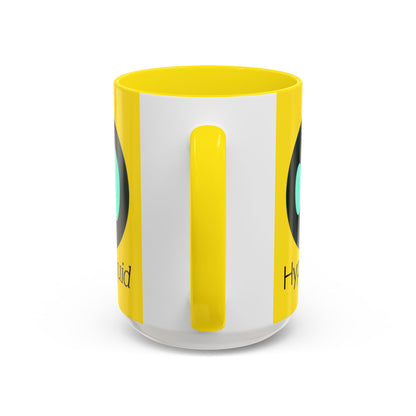 Hyperliquid Black font Yellow Accent Mug by cypherpunkgear.com