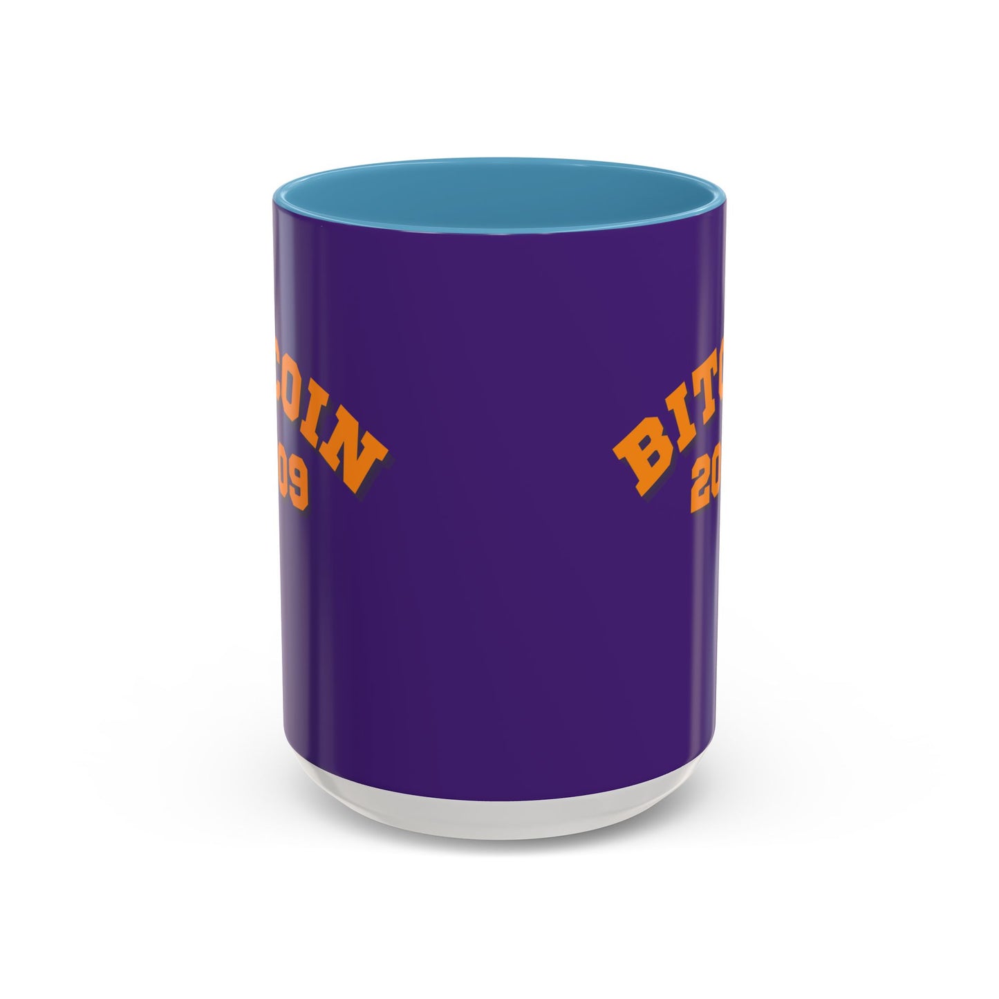Bitcoin 2009 Dark Purple Accent Mug by cypherpunkgear.com