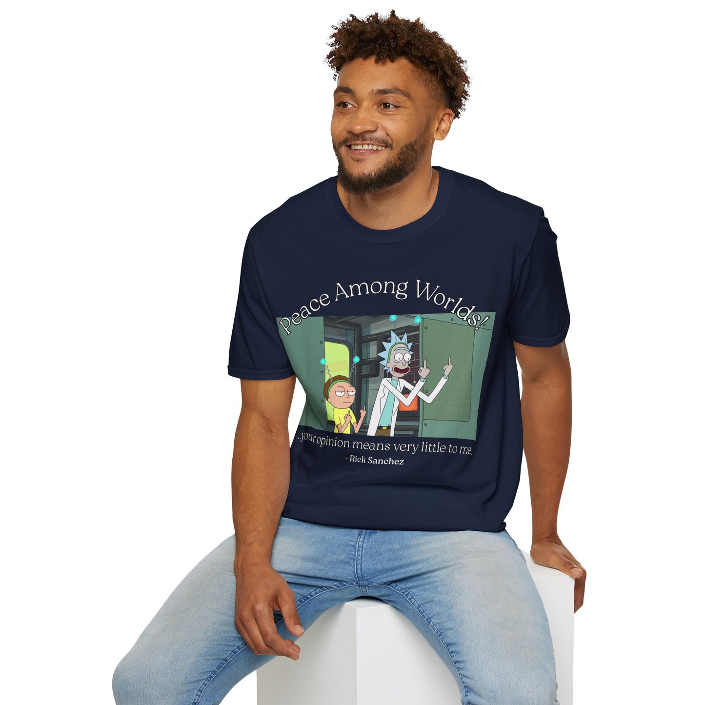 Peace Among Worlds! Dark colors Unisex T-Shirt by cypherpunkgear.com