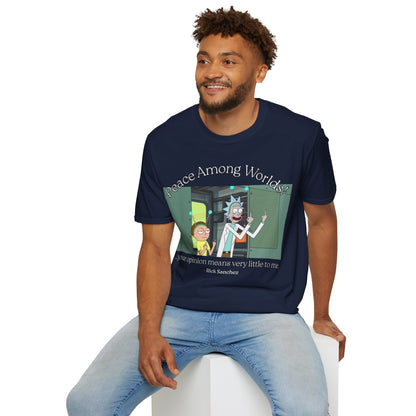 Peace Among Worlds! Dark colors Unisex T-Shirt by cypherpunkgear.com