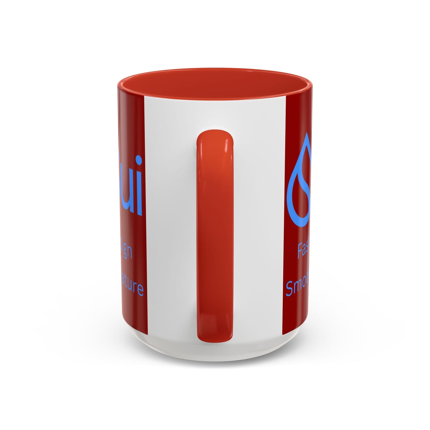 SUI Red Accent Mug by cypherpunkgear.com