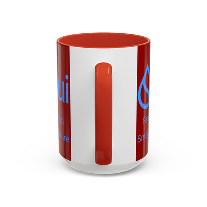 SUI Red Accent Mug by cypherpunkgear.com