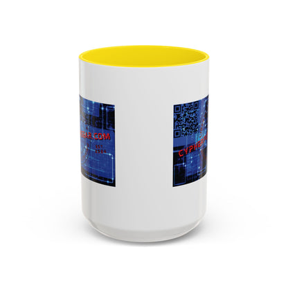 Cypherpunkgear.com logo Accent Mug by cypherpunkgear.com