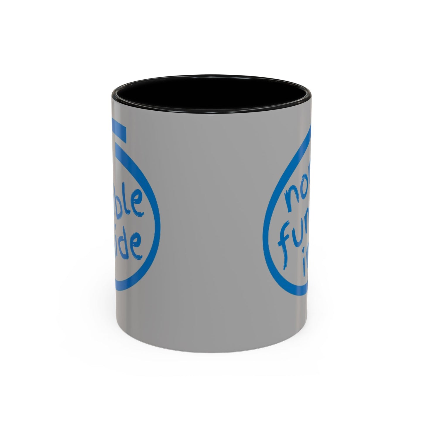 Non-Fungible Inside Grey Accent Mug by cypherpunkgear.com