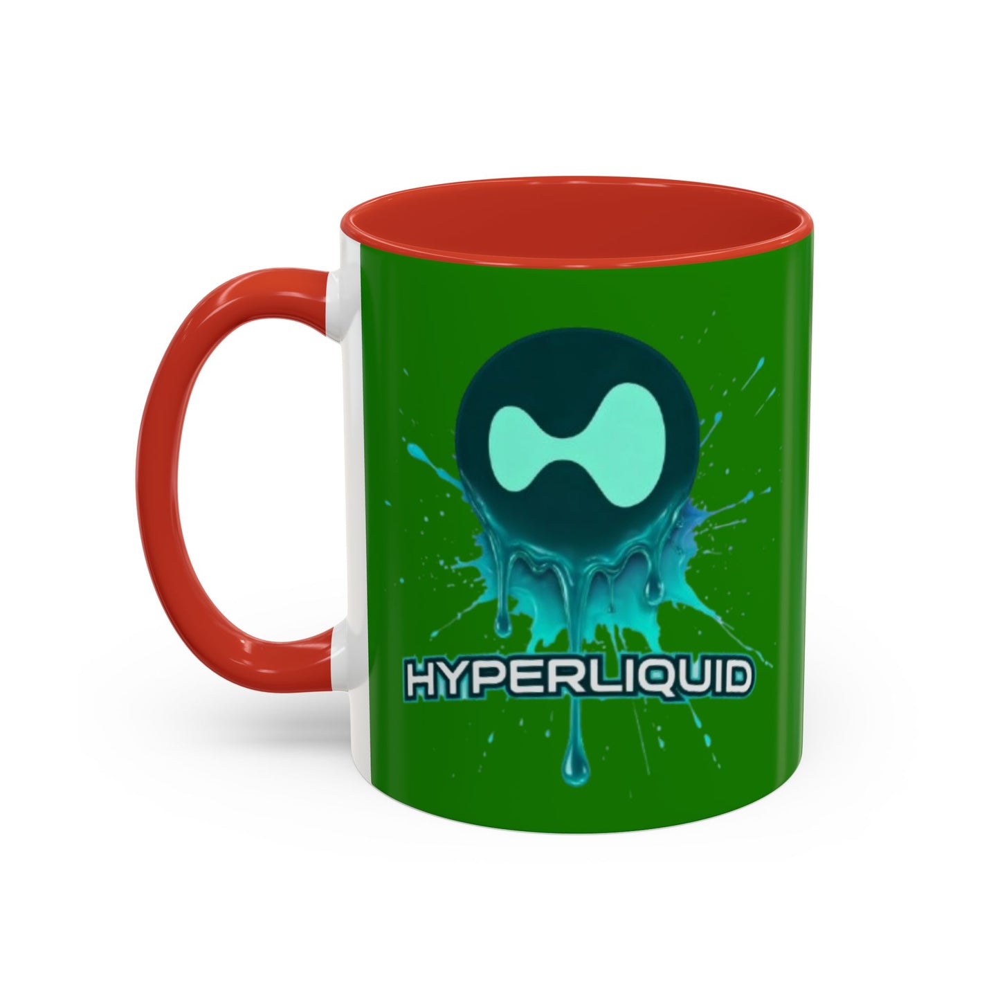 HYPE Drip Green Accent Mug by cypherpunkgear.com