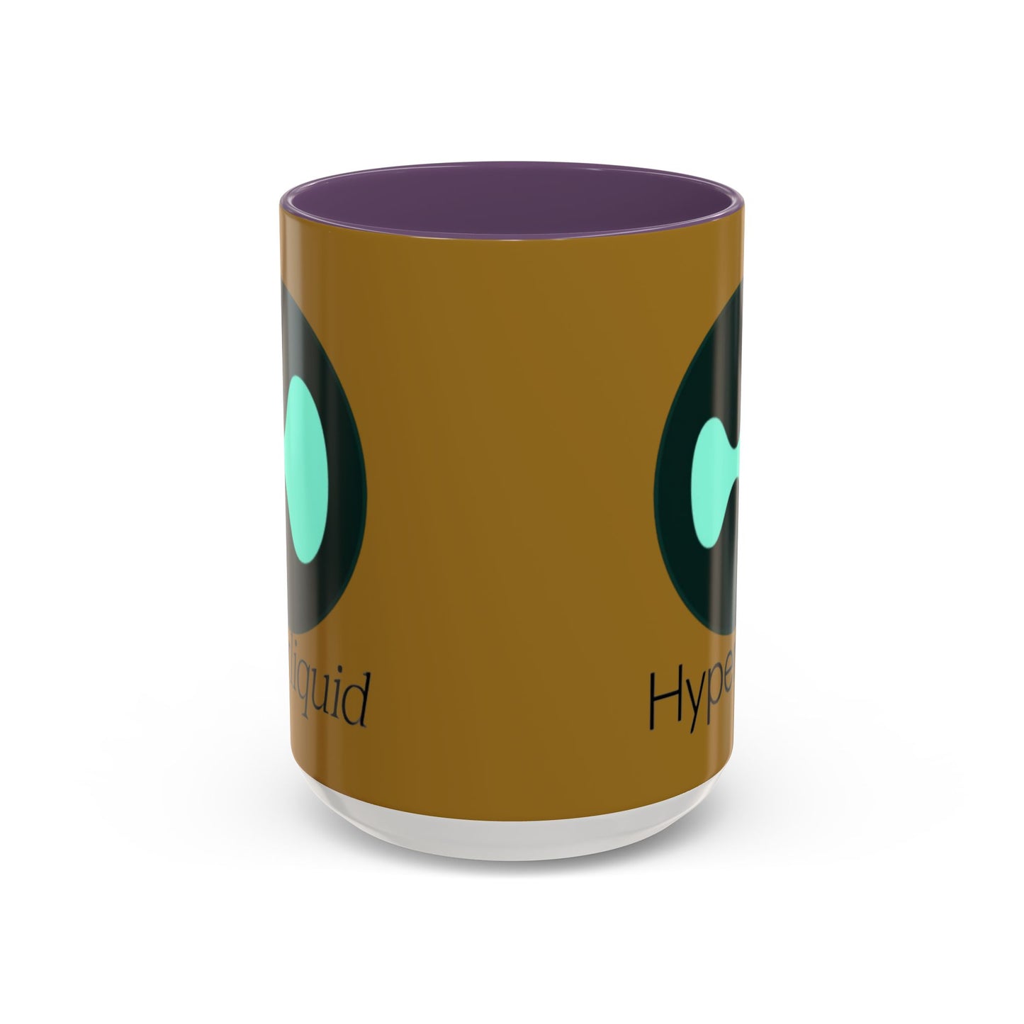 Hyperliquid Black font Brown Accent Mug by cypherpunkgear.com
