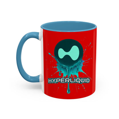 HYPE Drip Red Accent Mug by cypherpunkgear.com