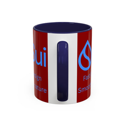 SUI Red Accent Mug by cypherpunkgear.com
