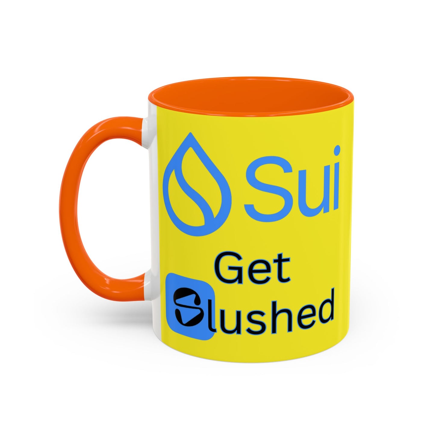 Sui: Get Slushed Yellow Accent Mug by cypherpunkgear.com