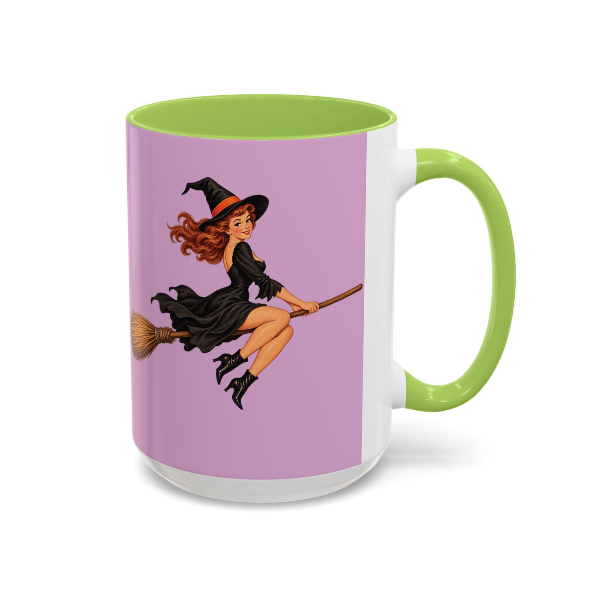 Hazel Hex Pink Accent Mug by CreepyCrafts.boo