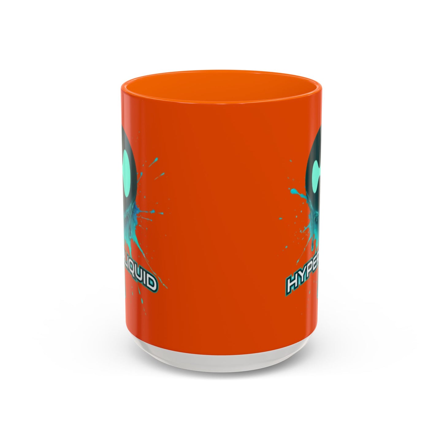 HYPE Drip Orange Accent Mug by cypherpunkgear.com