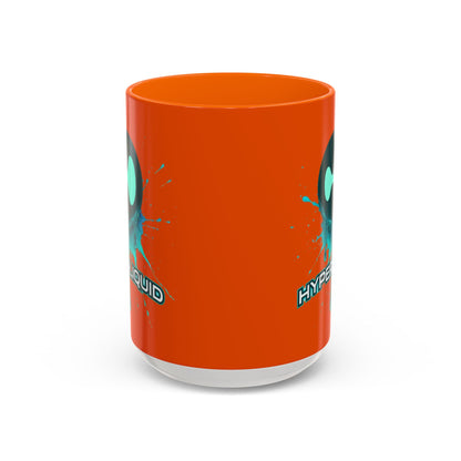 HYPE Drip Orange Accent Mug by cypherpunkgear.com