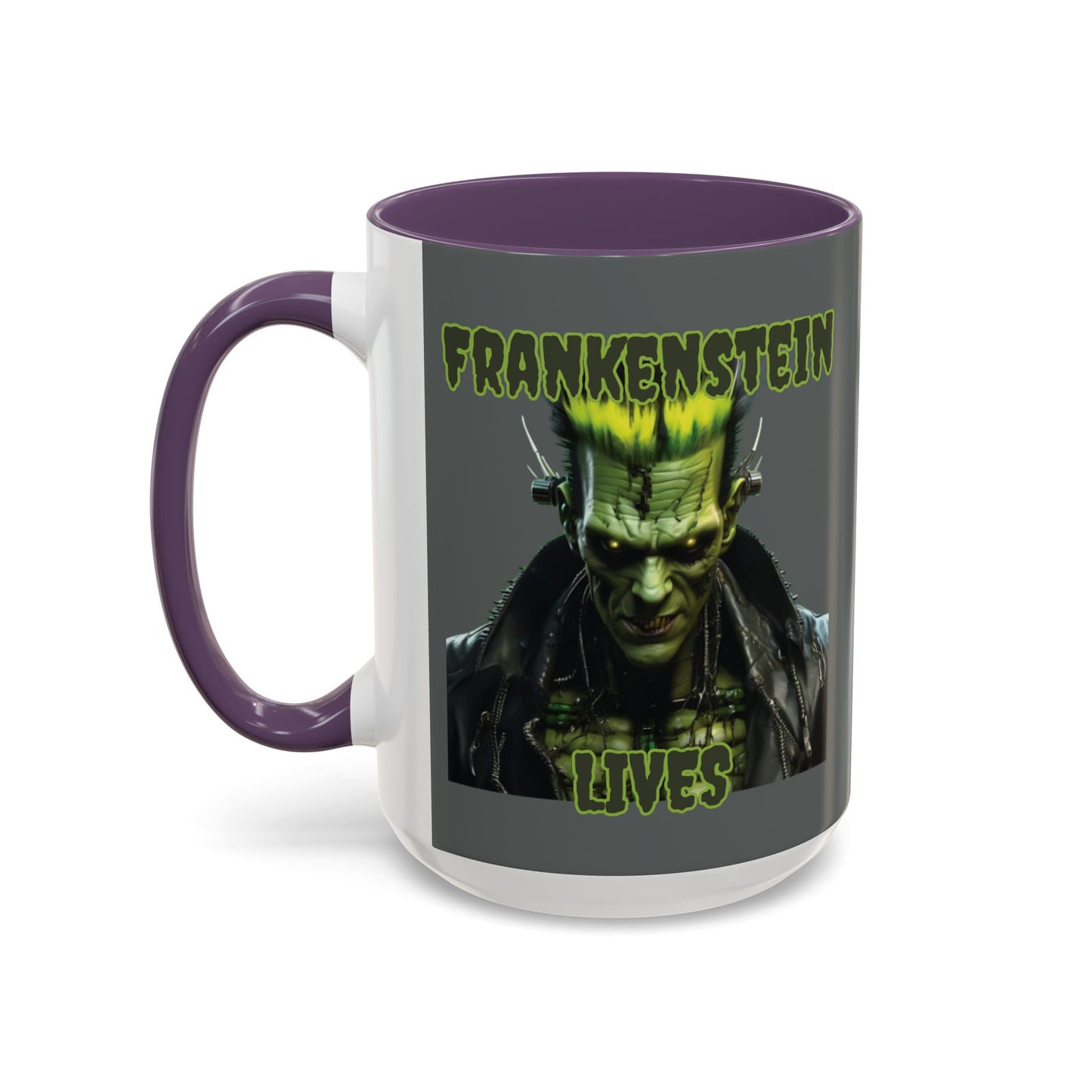 Frankenstein Lives Accent Mug by CreepyCrafts.boo