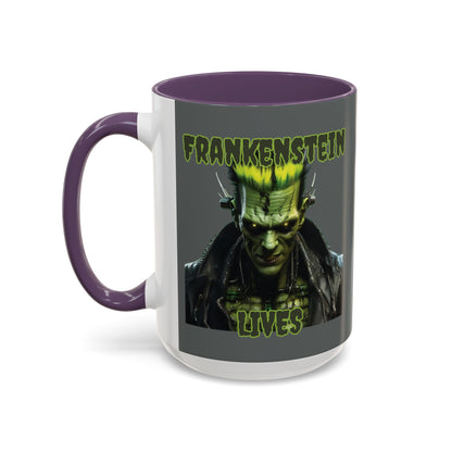 Frankenstein Lives Accent Mug by CreepyCrafts.boo