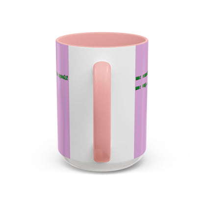 Sometimes I talk to myself - me: omg...same Pink Accent Mug by cypherpunkgear.com