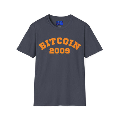 Bitcoin 2009 Dark colors Unisex T-Shirt by cypherpunkgear.com