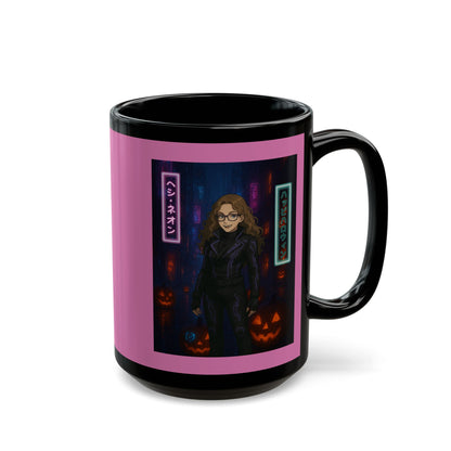 Hethyr Neon Pink Mug by CreepyCrafts.boo