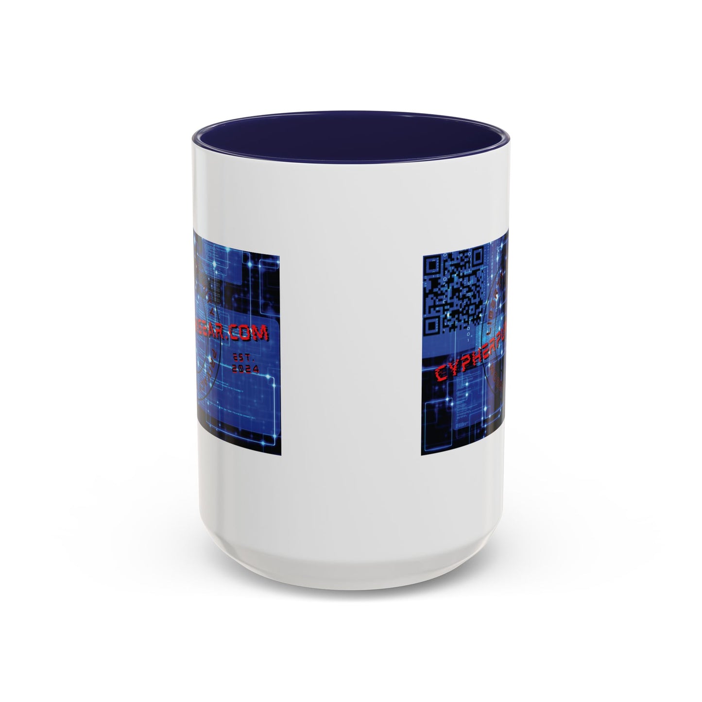 Cypherpunkgear.com logo Accent Mug by cypherpunkgear.com