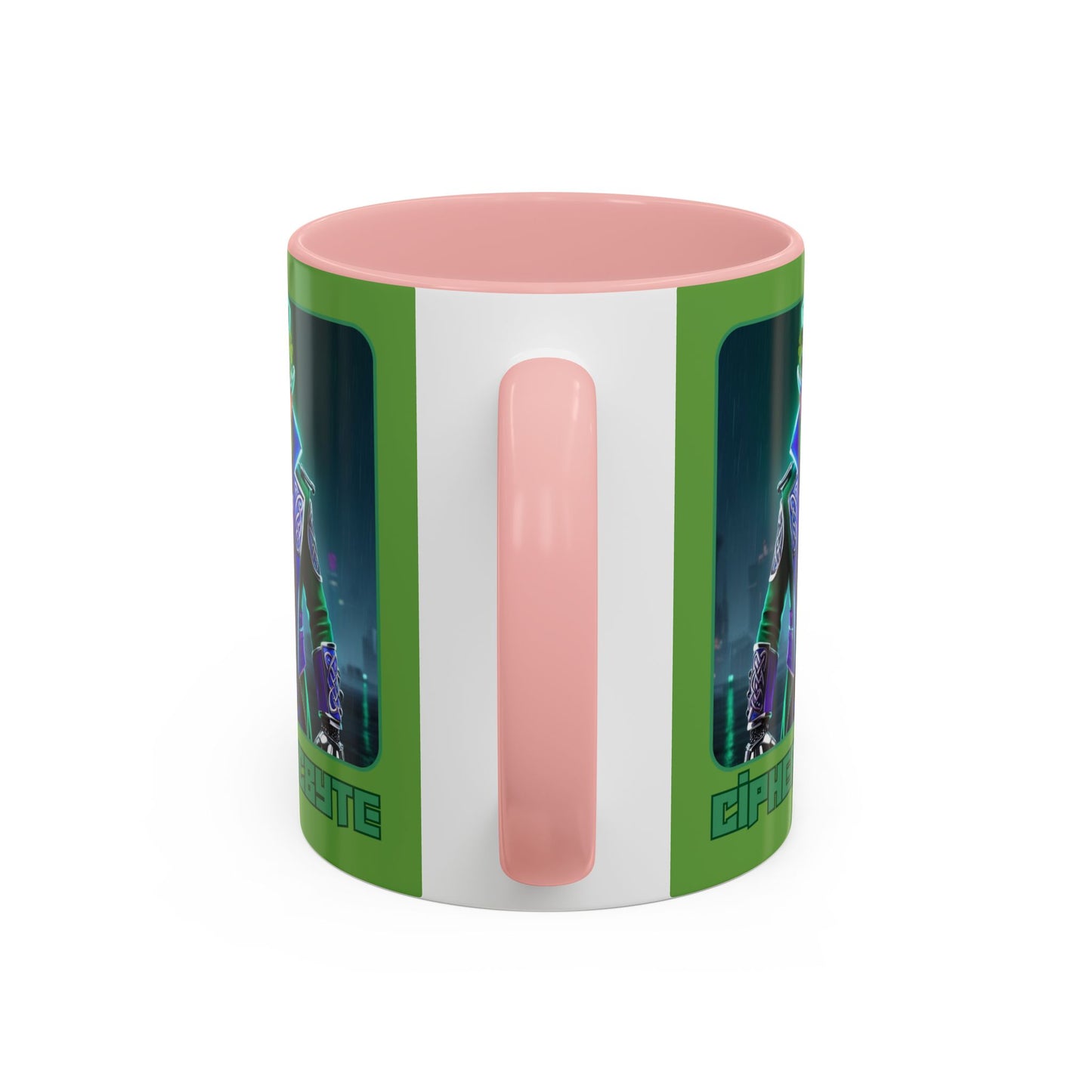 Cipher McByte Accent Mug by cypherpunkgear.com