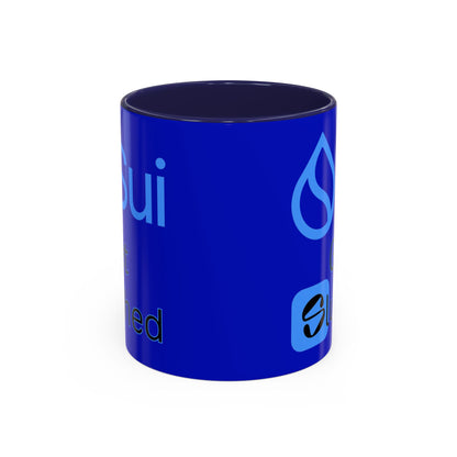 Sui: Get Slushed Dark Blue Accent Mug by cypherpunkgear.com